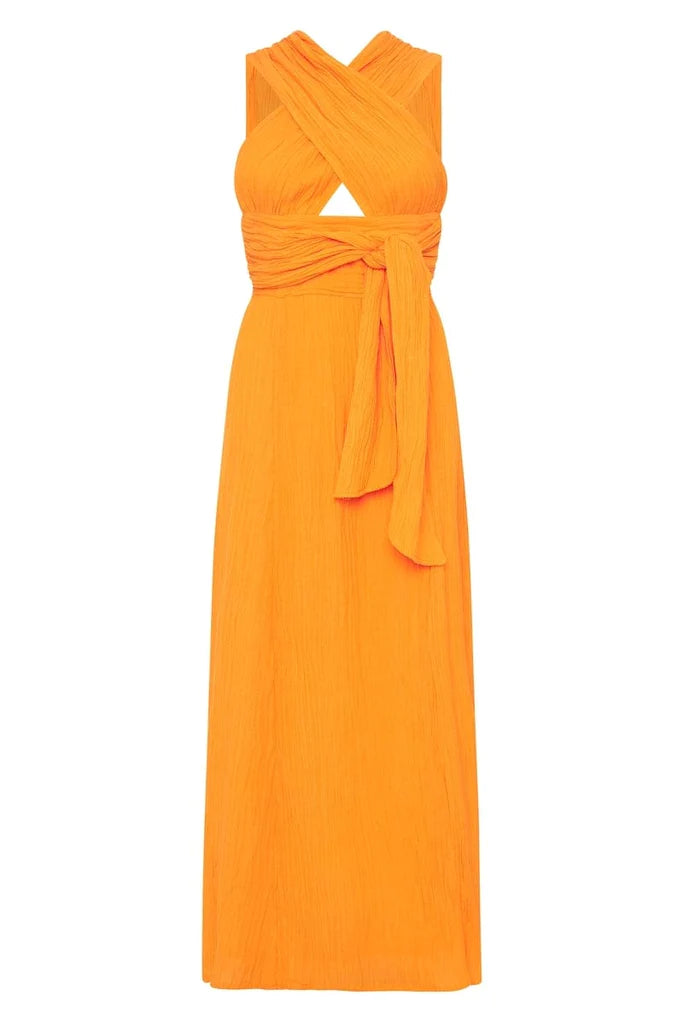 Tropiques Maxi Dress - Tangerine