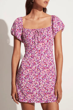Lovita Mini Dress - Lou Floral Print Violet