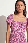 Lovita Mini Dress - Lou Floral Print Violet