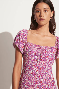 Lovita Mini Dress - Lou Floral Print Violet