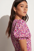 Bellavista Midi Dress - Lou Floral Print Violet