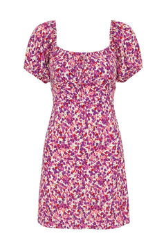 Lovita Mini Dress - Lou Floral Print Violet