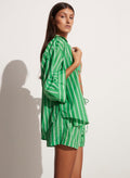 Paradise Shirt - Maya Stripe Print - Green