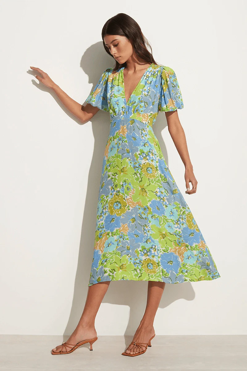 Vittoria Midi Dress - San Benedetto Floral Print