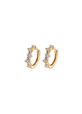 Mixed Small Hoops - White