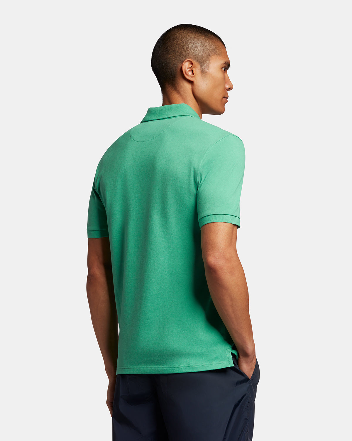 Plain Polo Shirt - Green Glaze
