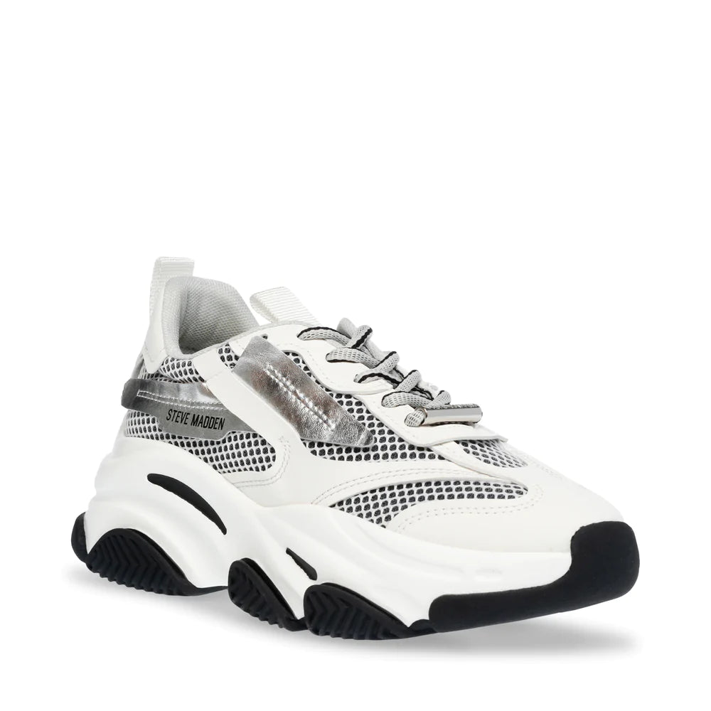 Possession-E Sneaker - Silver/White