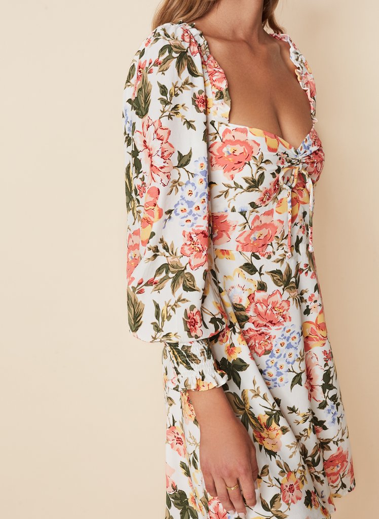 Arianne Mini Dress - Tearo Floral Print