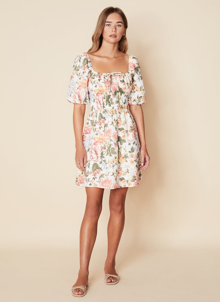 Nikoleta Mini Dress - Tearo Floral Print