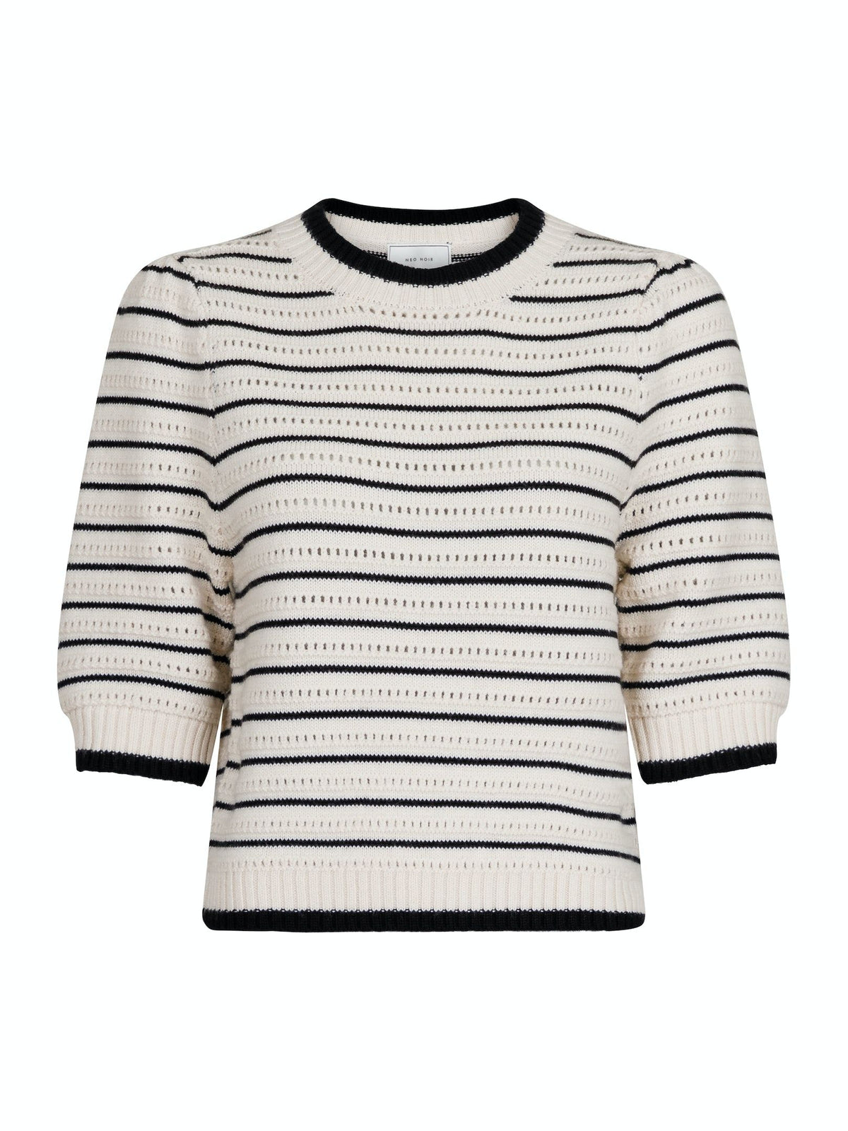 Sidra Stitch Knit Blouse - Ivory
