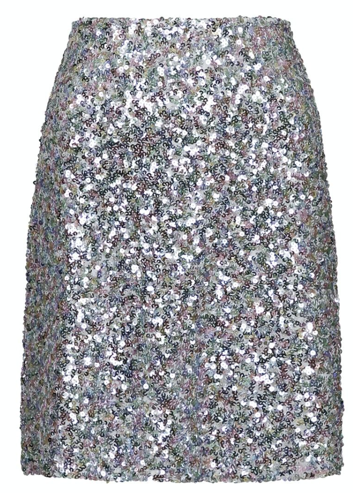 Lunna Sequins Skirt - Silver