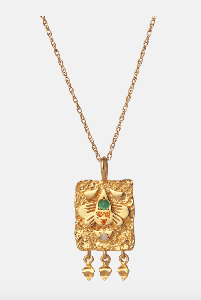Spire Amulet Necklace - Gold - Maanesten - Tilbehør - VILLOID.no