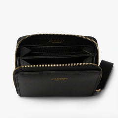 Small Zip Wallet - Black