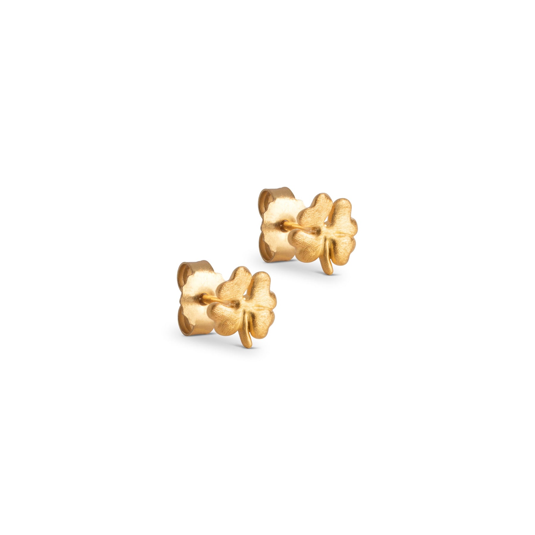 Organic Clover Studs - 925S/GP/M