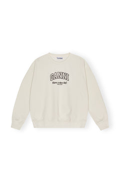 Isoli Ganni Oversized Sweatshirt - Egret