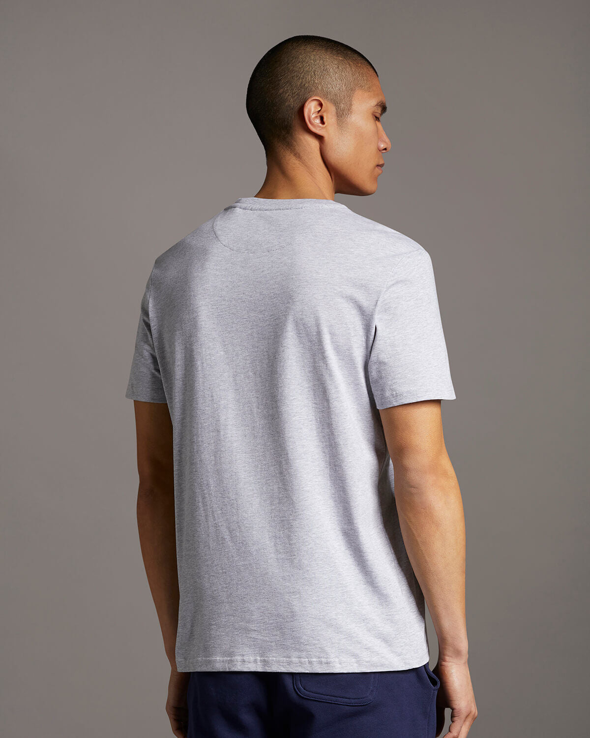 Plain T-Shirt - Light Grey Marl