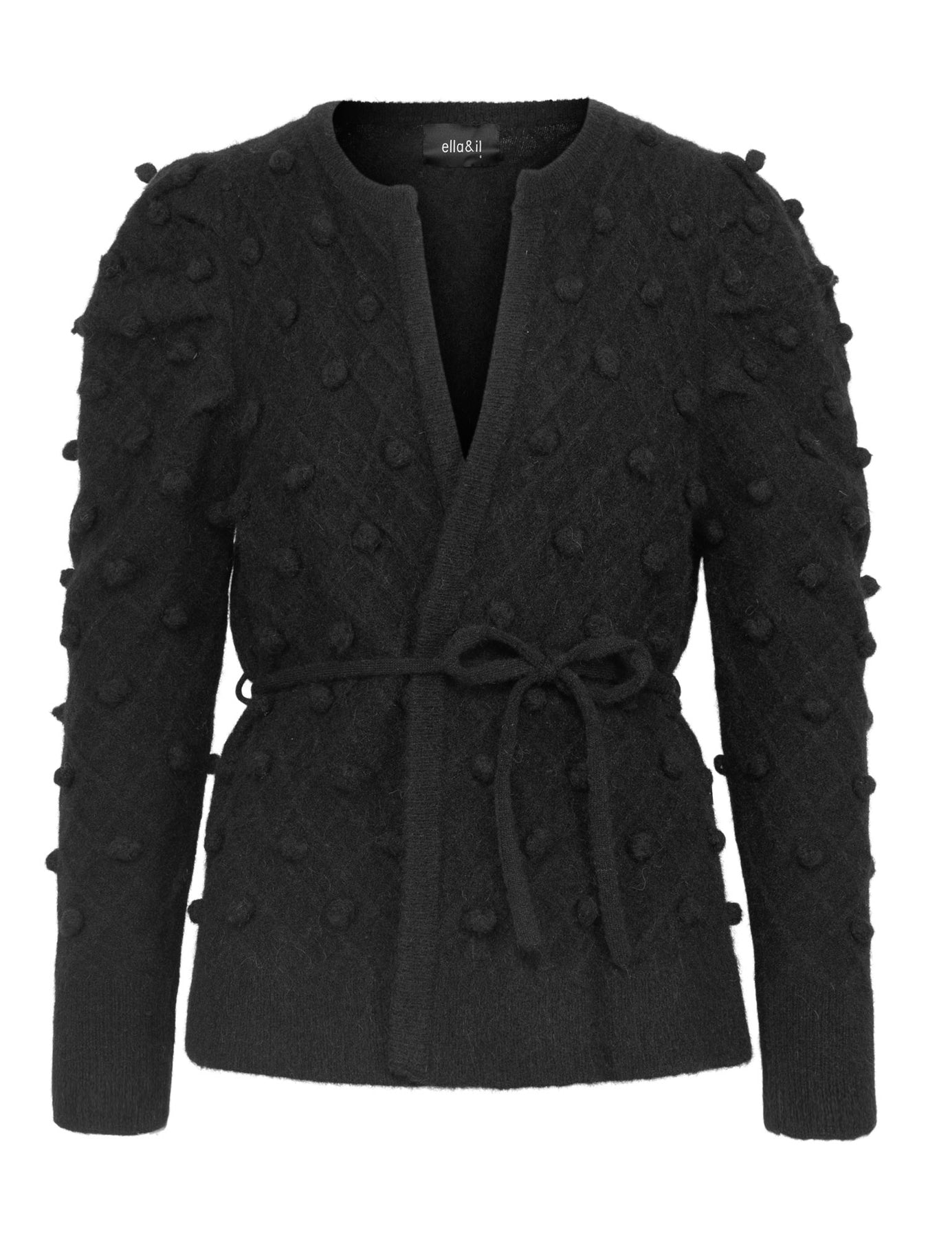 Talia Alpaca Cardigan - Black