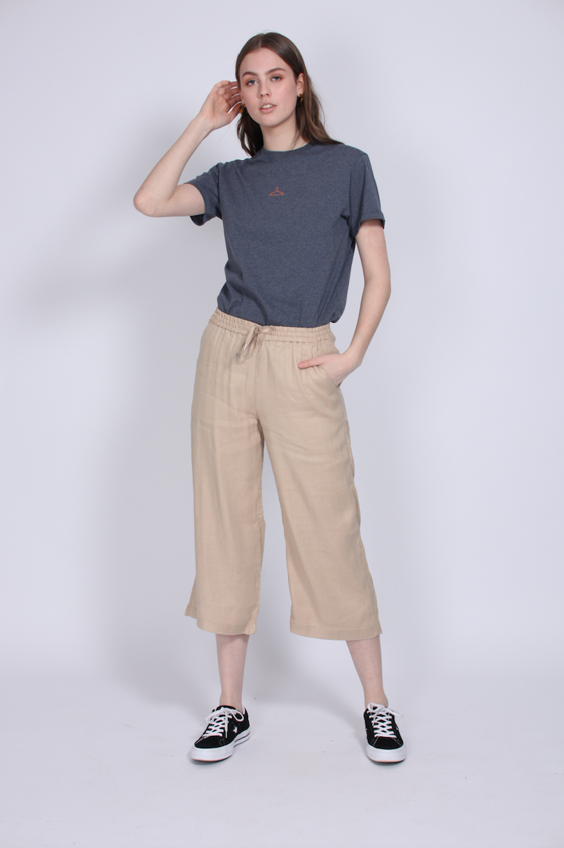 Summer Linen Culotte - Dry Sand - GANT - Bukser & Shorts - VILLOID.no