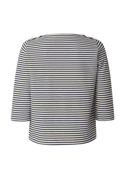 Trudy Top - Marine/Ecru