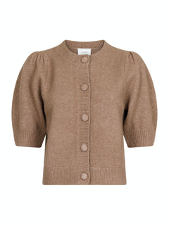 Trudy Knit Cardigan - Dusty Brown