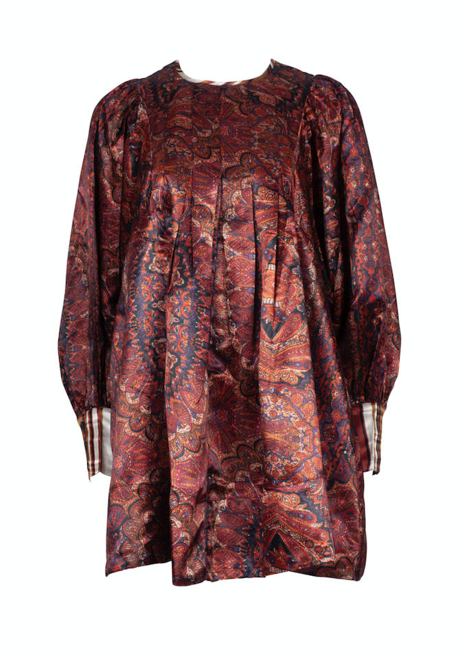 Classy Mini Dress - Vintage Paisley Combo - ByTimo - Kjoler - VILLOID.no
