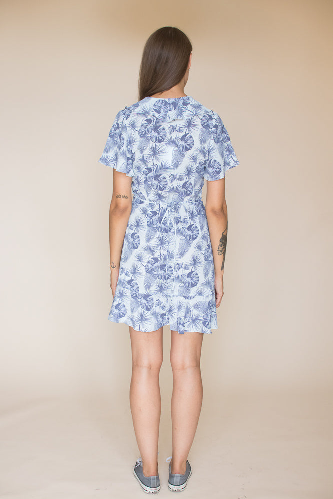 Creative Collective Print Floral Wrap Dress - Skyway M - 2nd Hand Villoid - 2nd Hand Kjoler - VILLOID.no