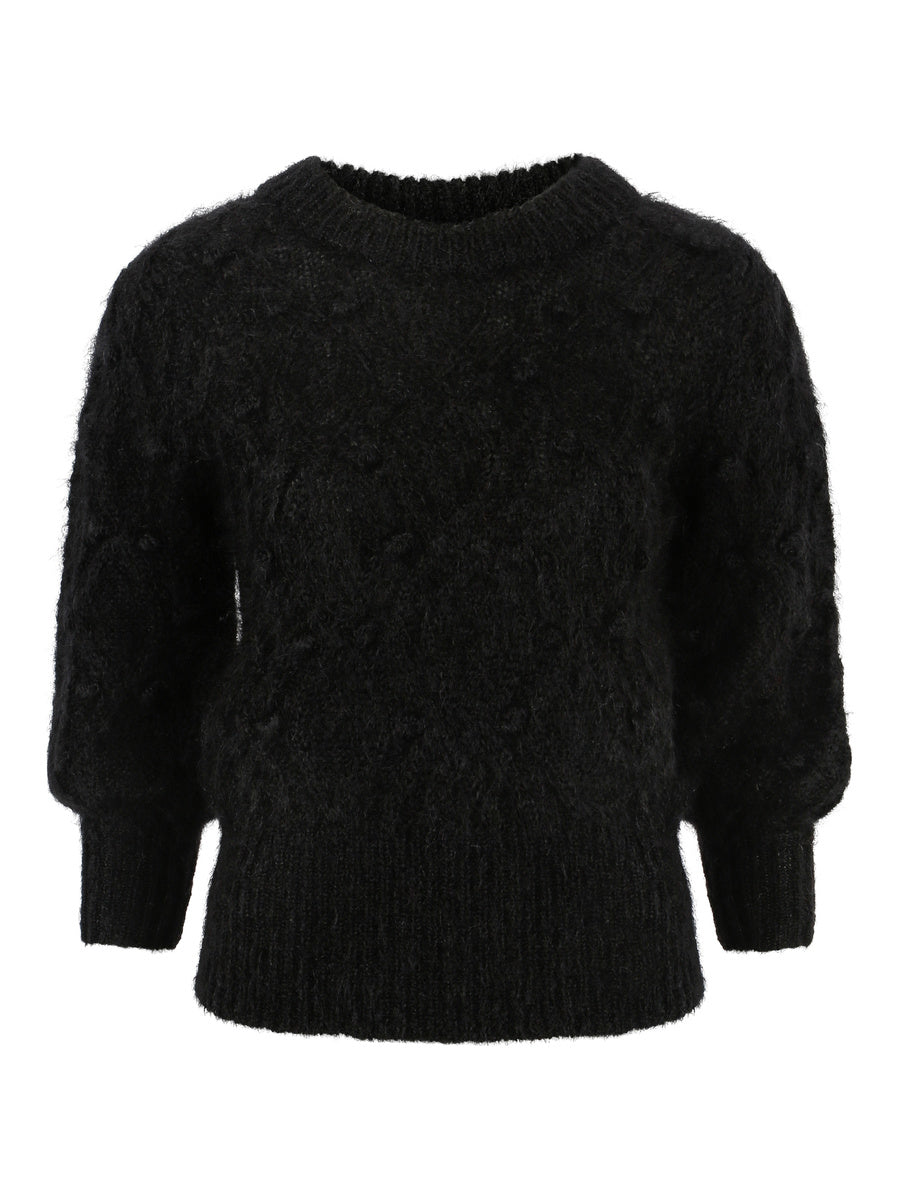 Sienna Chunky Knit Sweater - Black - Ella & il - Gensere - VILLOID.no