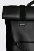 Velcro Rolltop Backpack - Black