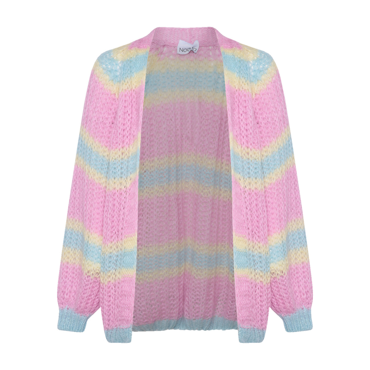 Vera Knit Cardigan - Pink/Light Blue/Yellow Pastel