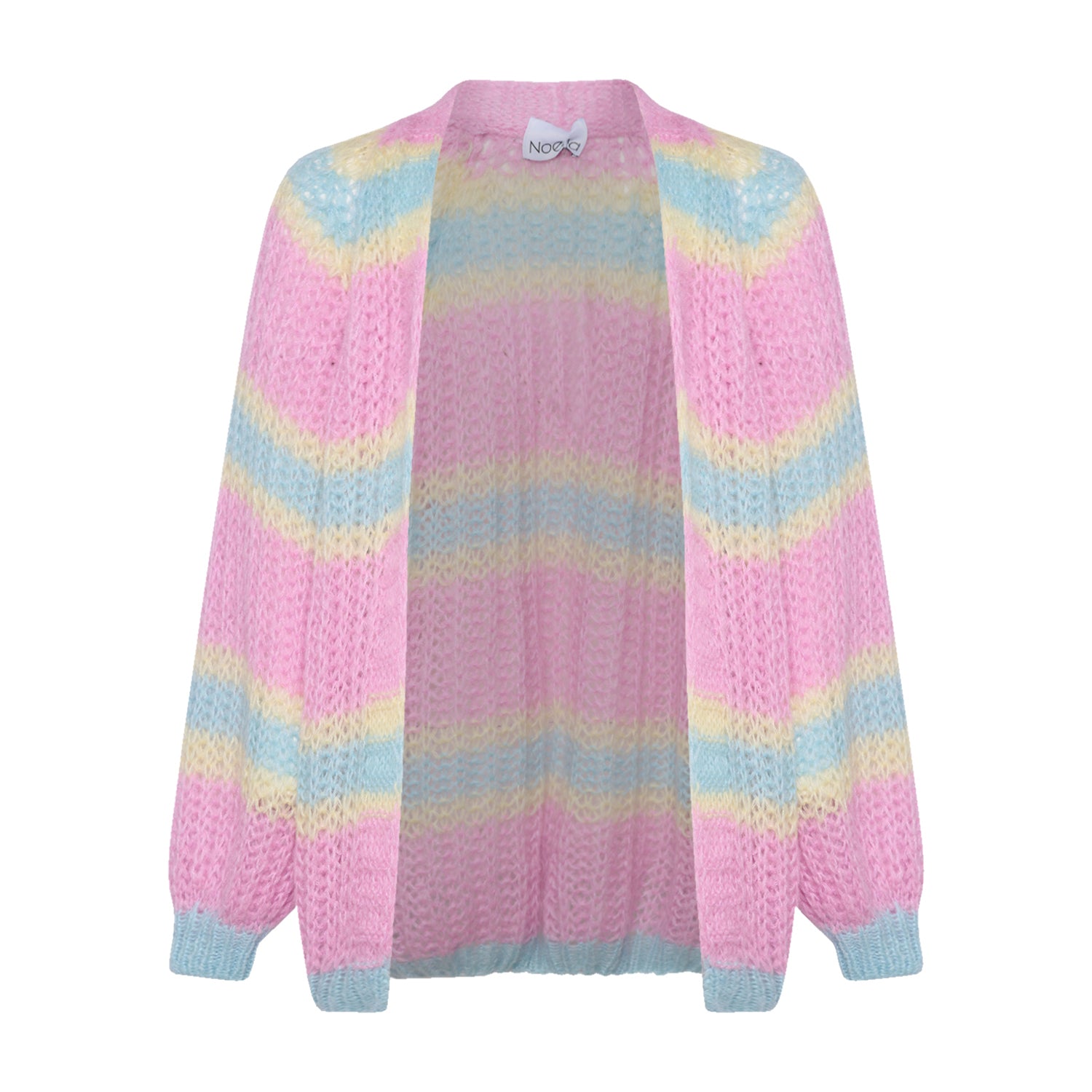 Vera Knit Cardigan - Pink/Light Blue/Yellow Pastel