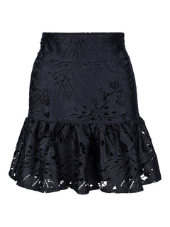 Villie Lace Skirt - Navy