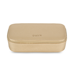Day Saffiano Zip Glasses - Gold