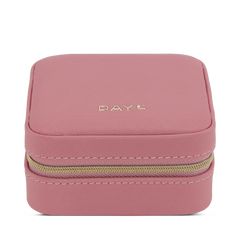 Day Saffiano Zip Square - Slate Rose