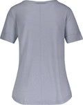 Lily V-neck Tee - Blue Fog