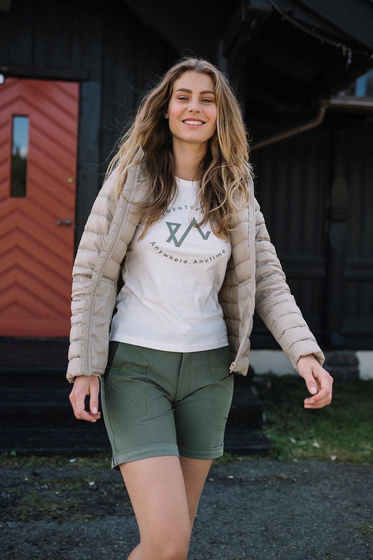 Finse Dunjakke - Beige