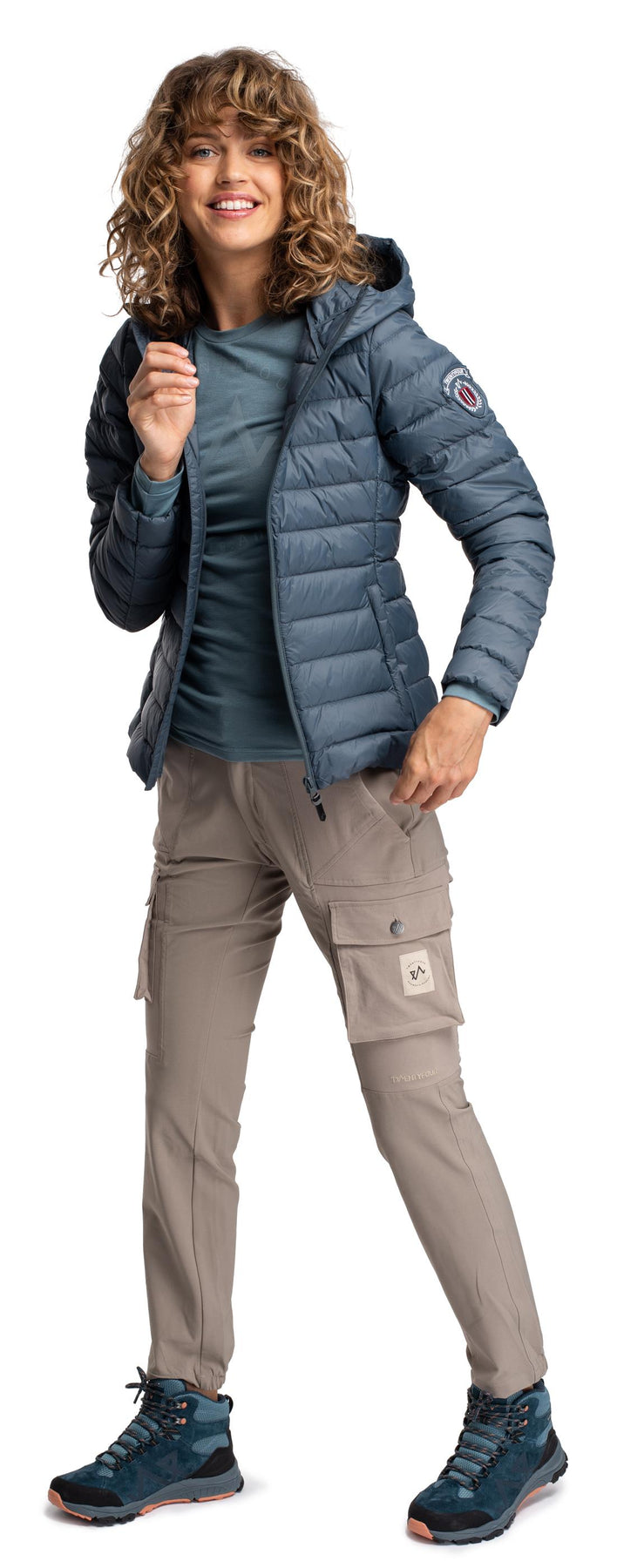 Finse Dunjakke - Mørk Denim