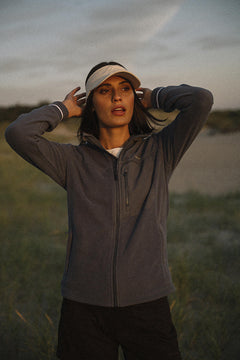 1222 ST Fleece Jakke - Skiferblå