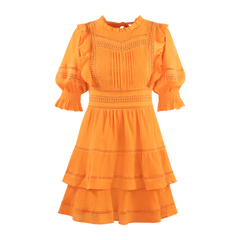 Katia Dress - Persimmon Orange