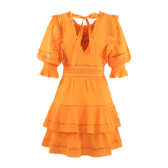 Katia Dress - Persimmon Orange