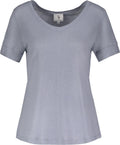 Lily V-neck Tee - Blue Fog