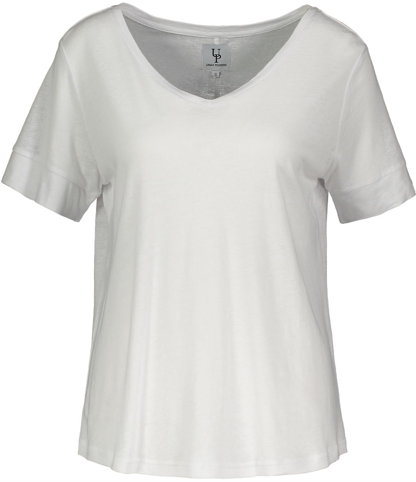 Lily V-neck Tee - White