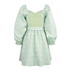 Willow Dress - AOP Jade Lime