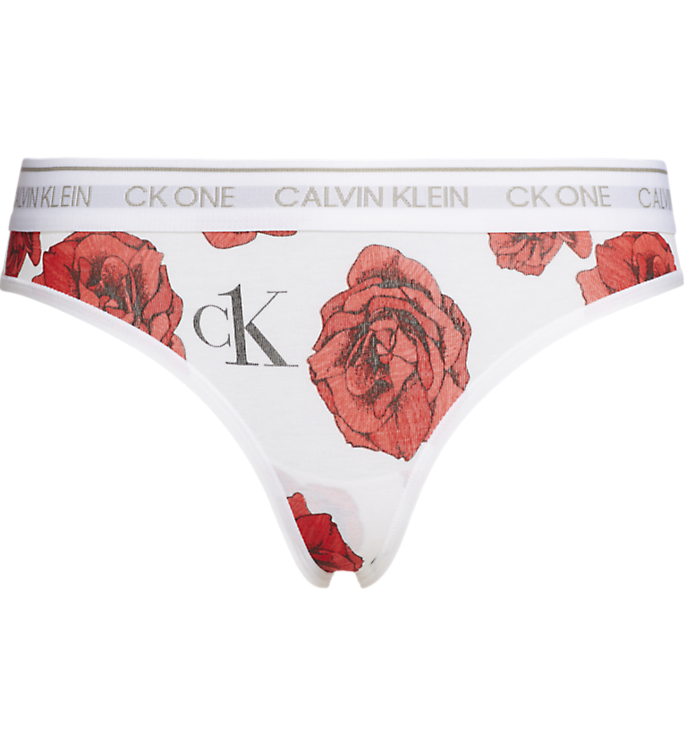 CK One Thong - Charming Roses - Calvin Klein - Undertøy - VILLOID.no