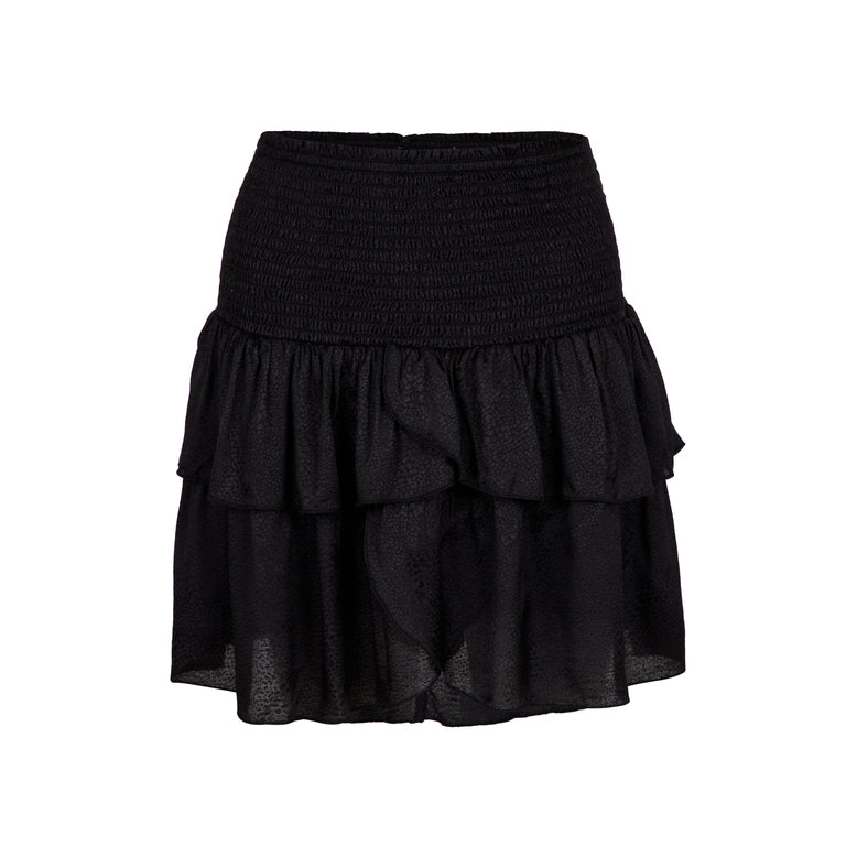Carin Jacquard Skirt - Black - Neo Noir - Skjørt - VILLOID.no