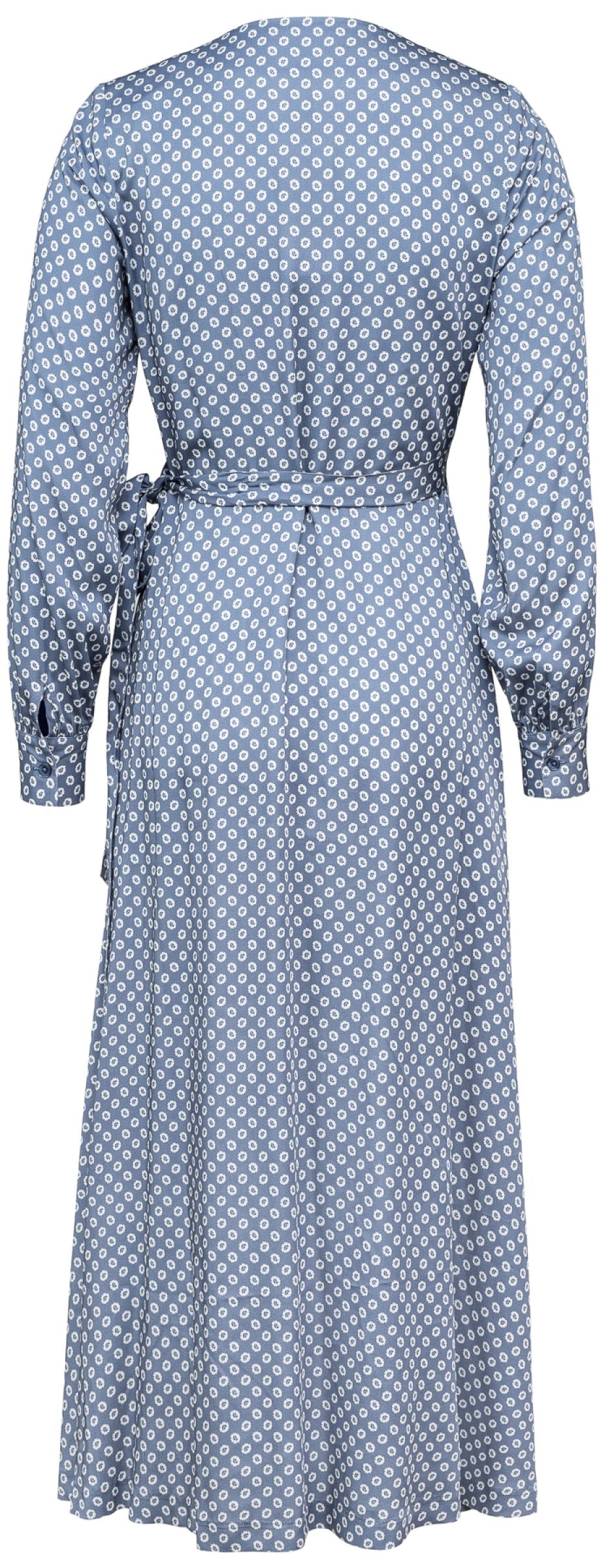 Printed Wrap Dress - Blue Horizon - MAUD - Kjoler - VILLOID.no