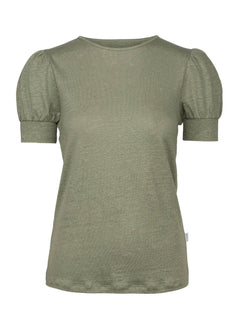 Madeleine Linen Tee - Green