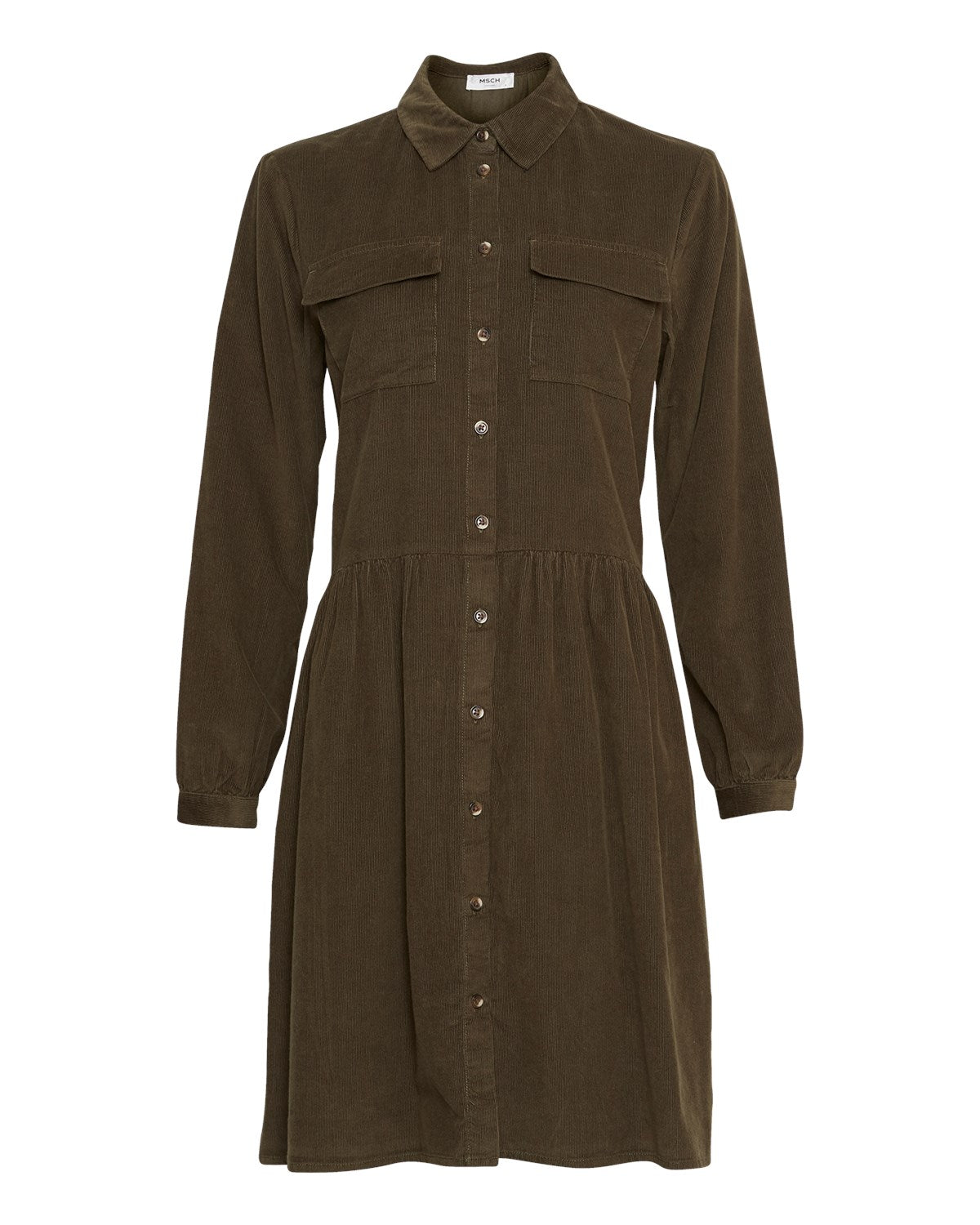 Frea LS Shirt Dress - Grape Leaf - Moss Copenhagen - Kjoler - VILLOID.no