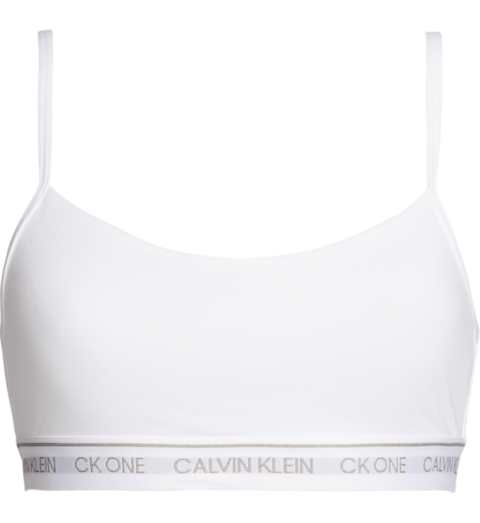 CK One Unlined Bralette - White - Calvin Klein - Undertøy - VILLOID.no