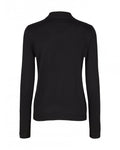 Jazee Cashwool R Pullover - Black - Moss Copenhagen - Gensere - VILLOID.no