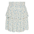 Zuez Skirt - Cream/Blue Flower